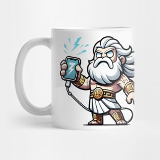 Zeus Charging a Phone Mug